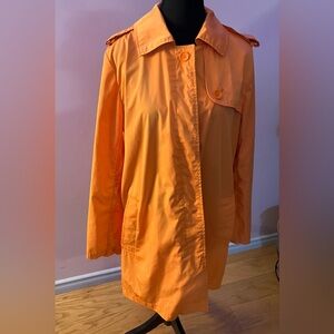 Ladies orange raincoat size L